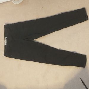 Black denim jeggings